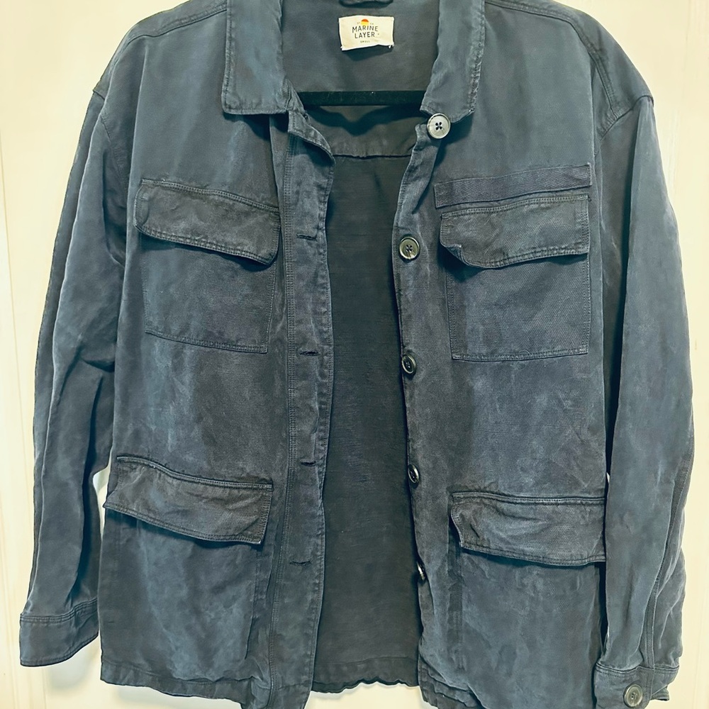 Marine Layer Navy Blue Jacket